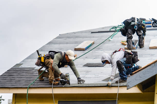 Professional Roofing technician working in Houghton, IA